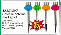 Harald Nyborg Solcellelanterne med spyd tilbud