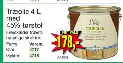 Harald Nyborg Træolie 4 L med 45% tørstof tilbud