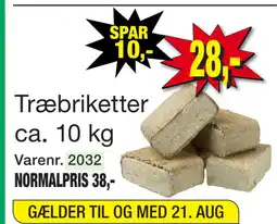 Harald Nyborg Træbriketter ca. 10 kg tilbud