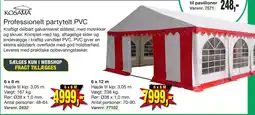 Harald Nyborg Professionelt partytelt PVC tilbud