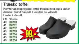 Harald Nyborg Træsko tøffel tilbud