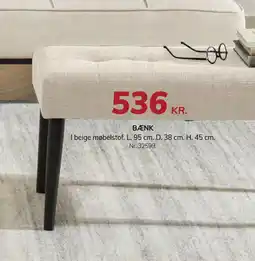 Daells Bolighus BÆNK tilbud