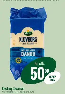 Min Købmand Skæreost Danbo Mellemlagret tilbud