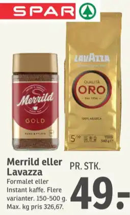 SPAR Kaffe Formalet tilbud