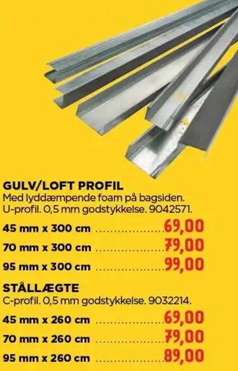 jem & fix GULV/LOFT PROFIL tilbud