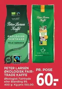 PETER LARSEN ØKOLOGISK FAIRTRADE KAFFE 400 G