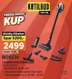 Power LEDNINGSFRI STØVSUGER tilbud