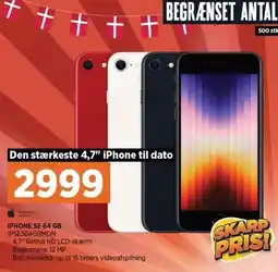 Power IPHONE SE 64 GB tilbud