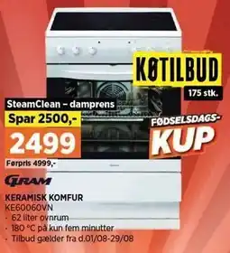 Power KERAMISK KOMFUR tilbud