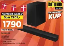 Power SAMSUNG SOUNDBAR tilbud