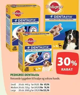 Maxi Zoo PEDIGREE DENTAstix tilbud