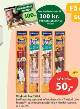 Maxi Zoo Vitakraft Beef-Stick tilbud