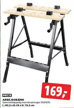 jem & fix PRIZE ARBEJDSBÆNK tilbud