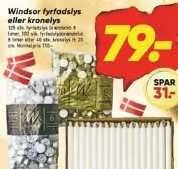 Bilka Windsor fyrfadslys eller kronelys tilbud