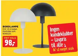 jem & fix BORDLAMPE tilbud
