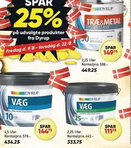 Bilka SPAR 25% på udvalgte produkter fra Dyrup tilbud