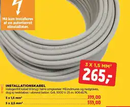 jem & fix INSTALLATIONSKABEL tilbud