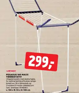 jem & fix PEGASUS 180 MAXX TØRRESTATIV tilbud