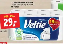 jem & fix TOILETPAPIR VELTIE tilbud