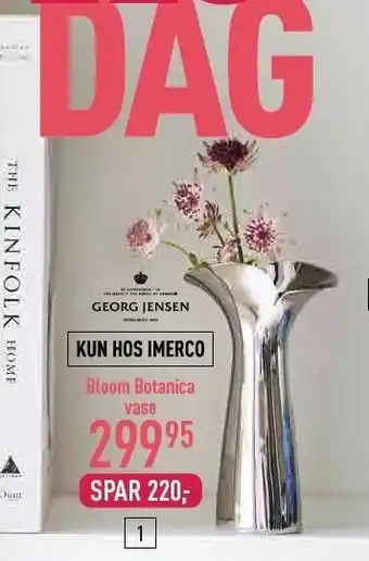 Imerco GEORG JENSEN Bloom Botanica vase tilbud