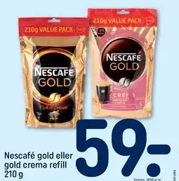 REMA 1000 Nescafé gold eller gold crema refill tilbud