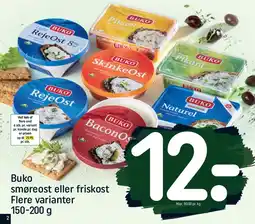 Buko smøreost eller friskost Flere varianter