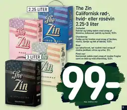REMA 1000 The Zin Californisk rød-, hvid- eller rosévin 2.25-3 liter tilbud
