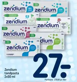 REMA 1000 Zendium tandpasta 2x50 ml tilbud