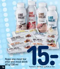 REMA 1000 Nupo one meal bar eller one meal drink tilbud