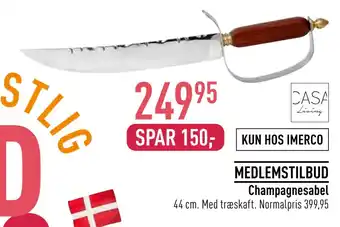 Imerco Champagnesabel tilbud