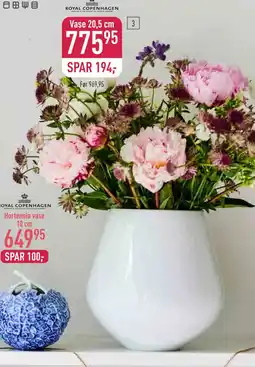 Imerco Hvid Riflet vase tilbud