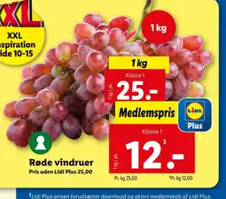 Lidl Vindruer tilbud