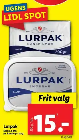 Lidl Smørbar tilbud