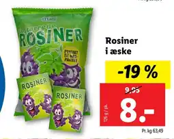 Lidl Rosiner tilbud