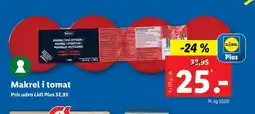 Lidl Makrel i Tomatsauce tilbud