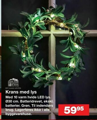 Bauhaus Krans med lys tilbud