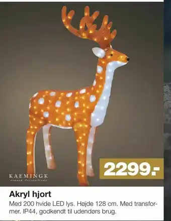Akryl hjort