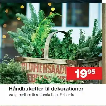 Håndbuketter til dekorationer