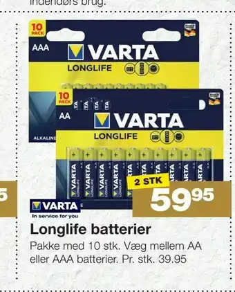 Bauhaus Longlife batterier tilbud