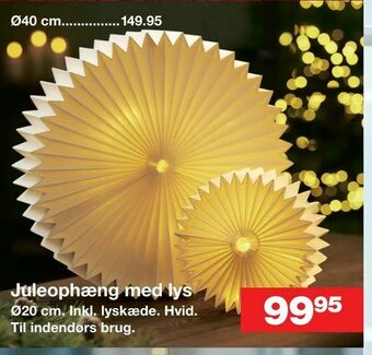 Bauhaus Juleophæng med lys tilbud