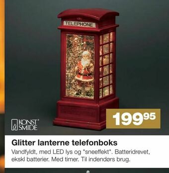 Glitter lanterne telefonboks