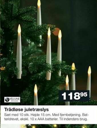 Trådløse juletræslys