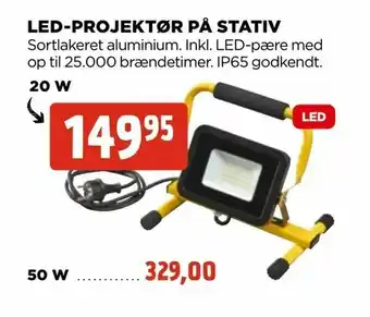 jem & fix Led-projektør på stativ tilbud