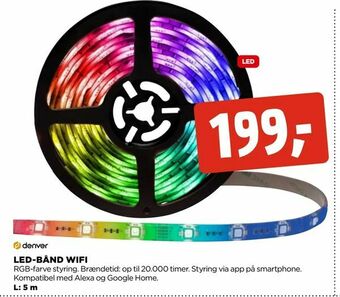jem & fix Led-bånd wifi tilbud