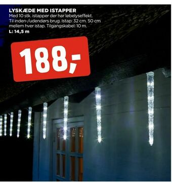 jem & fix Lyskæde med istapper tilbud