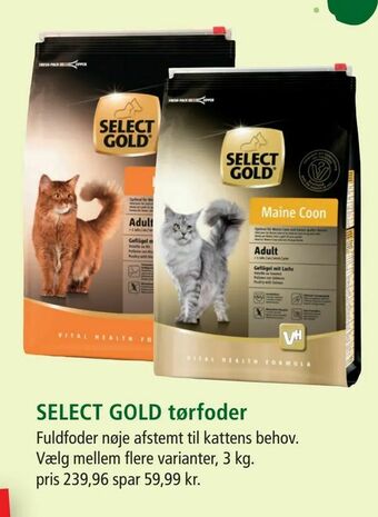 Maxi Zoo SELECT GOLD tørfoder tilbud