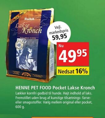 HENNE PET FOOD Pocket Lakse Kronch