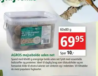 AGROS mejsebolde uden net
