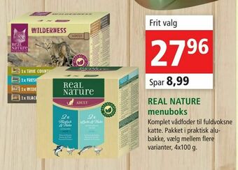 Maxi Zoo REAL NATURE menuboks tilbud