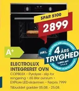 ELECTROLUX INTEGRERET OVN